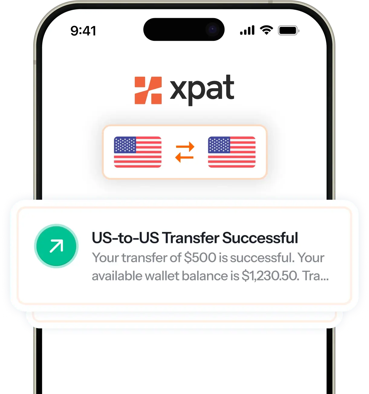 Transfer Details on Xpat Showing Exchange Rates and Money Transfer Information from the USA to India